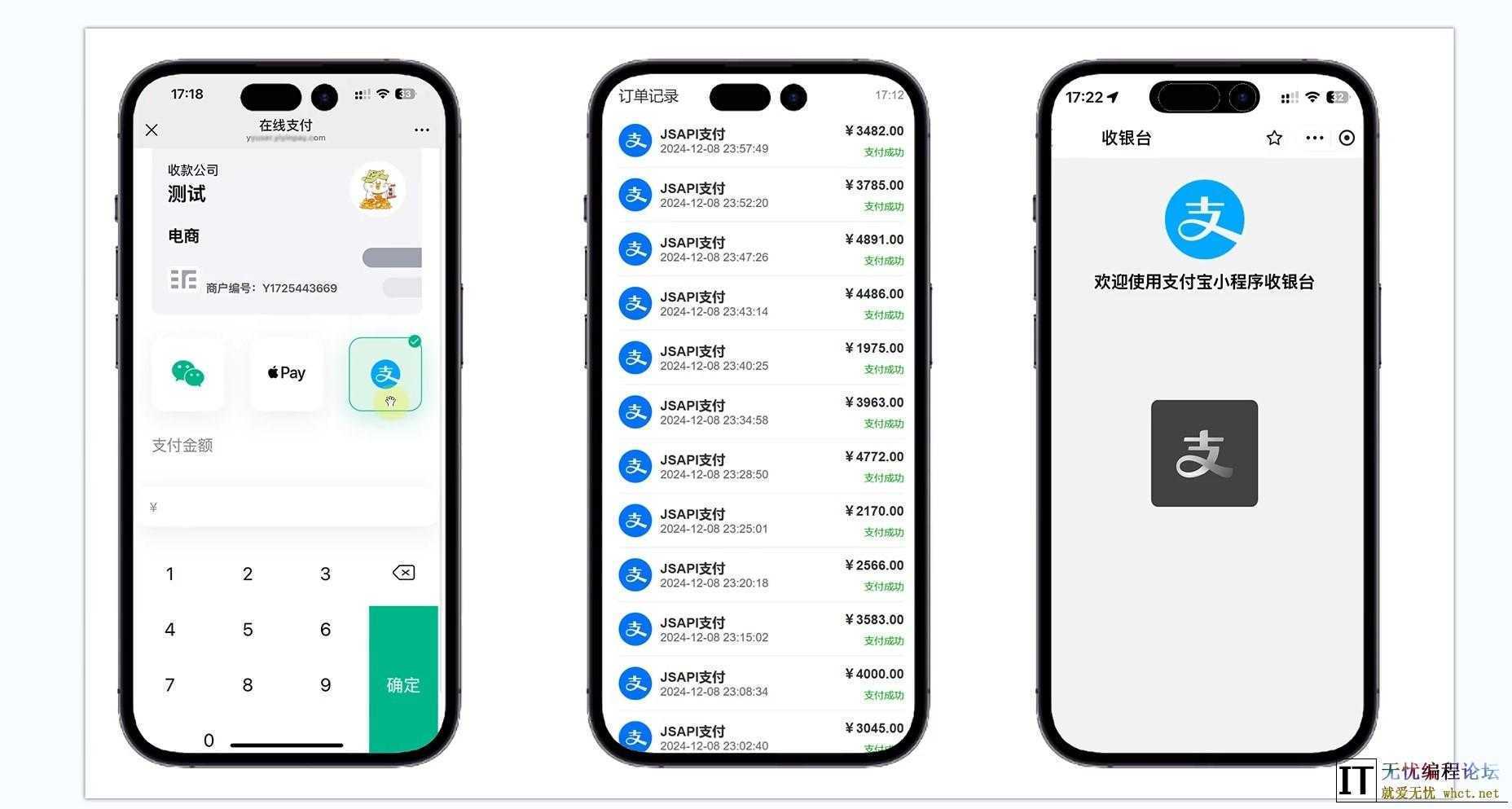 易支付精美设计的支付收银台模板，支持Apple Pay，需要配...  2572 无忧技术吧www.92wuyou.cn