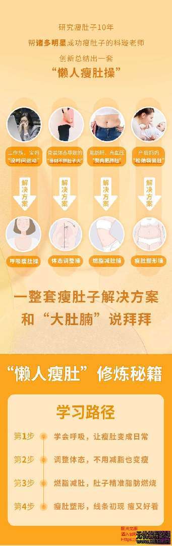 懒人瘦肚操和大肚腩说拜拜！免费分享！！  1726 无忧技术吧www.92wuyou.cn