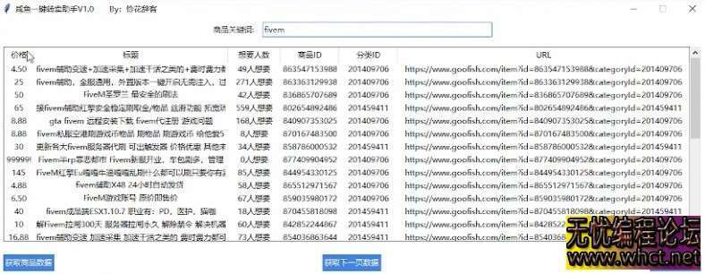 咸鱼一键转卖助手★v1.0★PC★一键专卖★附使用教程 [94.4MB]  9079 无忧技术吧www.92wuyou.cn