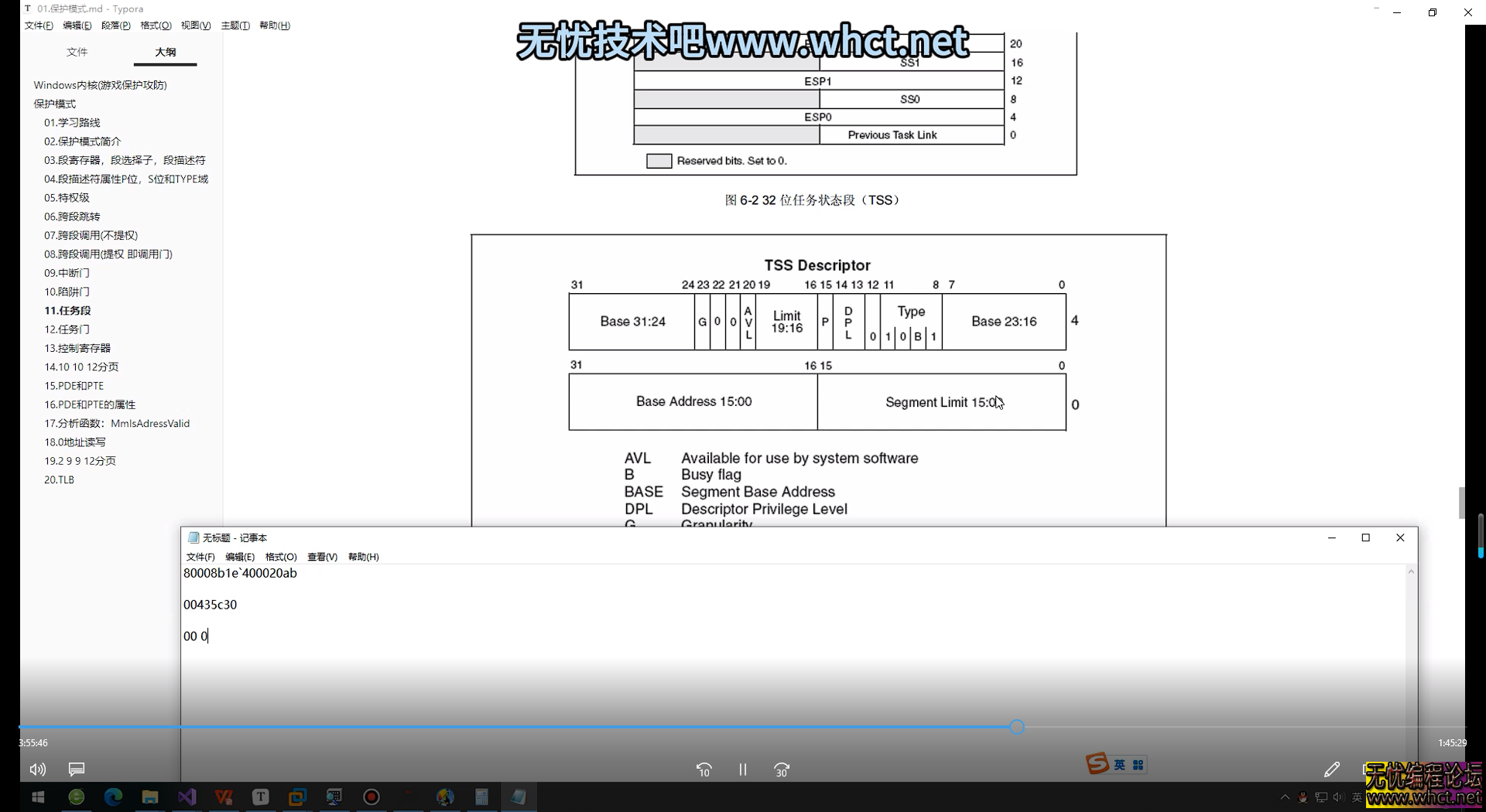 Windows内核-驱动开发-保护模式1-18课程  5580 无忧技术吧www.92wuyou.cn