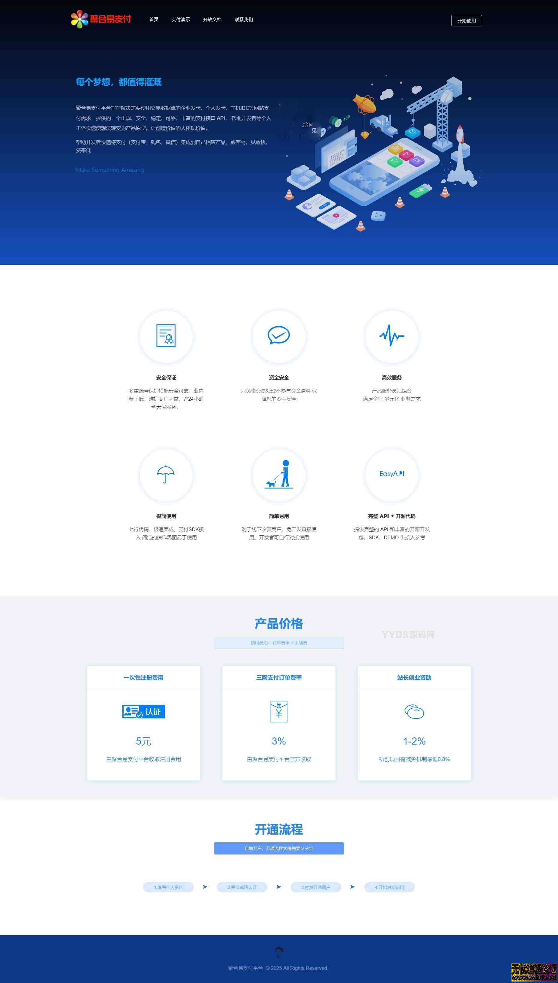 2025 年全新迭代的聚合易支付多模板完整版  5980 无忧技术吧www.92wuyou.cn