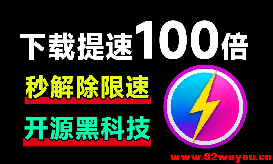 OpenSpeedy：百度网盘限速终结者，下载速度狂飙 100 倍！  6341 无忧技术吧www.92wuyou.cn