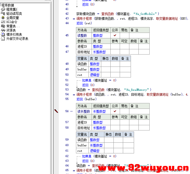 易语言驱动读写模块分享-支持WIN7-WIN11  6605 无忧技术吧www.92wuyou.cn