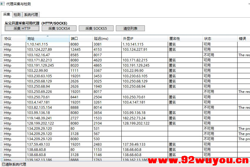 C#制作http代理提取工具源码分享  961 无忧技术吧www.92wuyou.cn