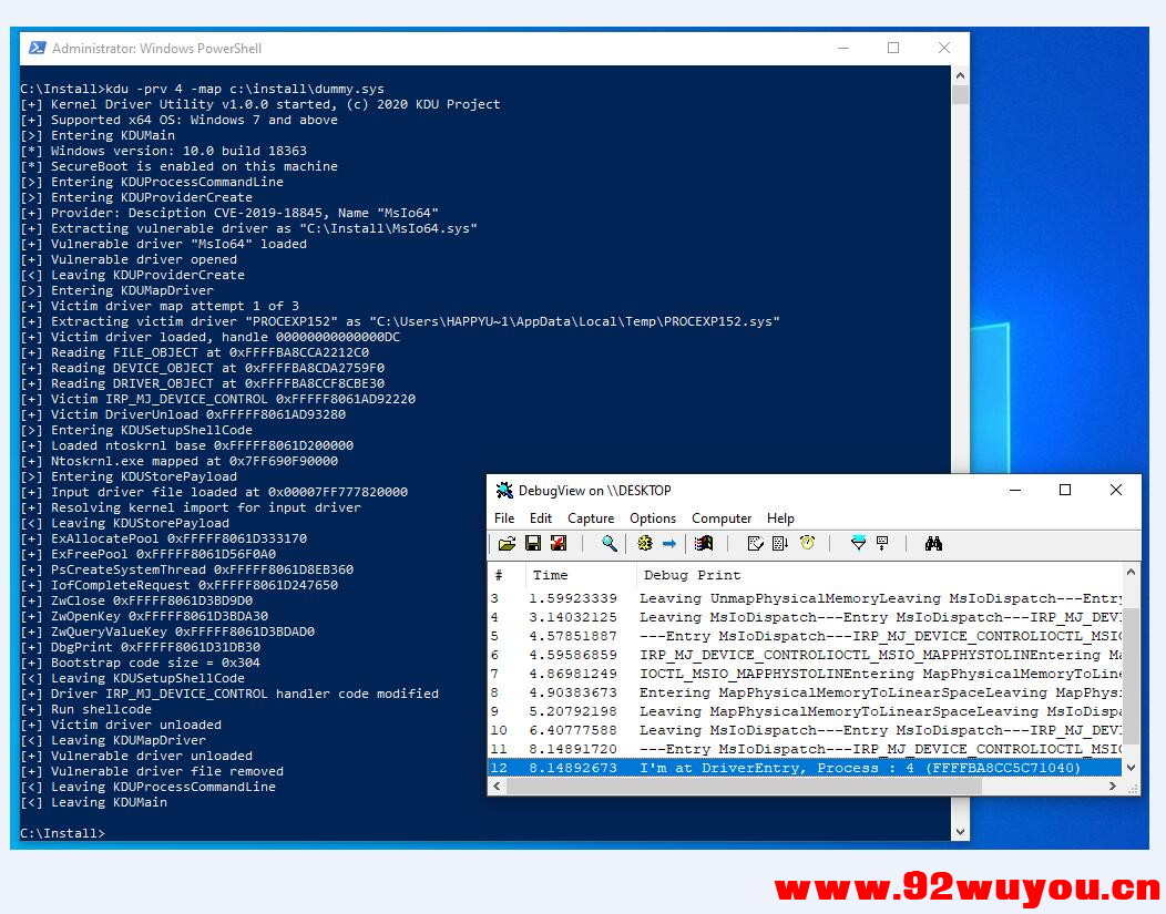 C++ YG驱动读写源码，带不同系统测试图不蓝屏，学习使用  3451 无忧技术吧www.92wuyou.cn