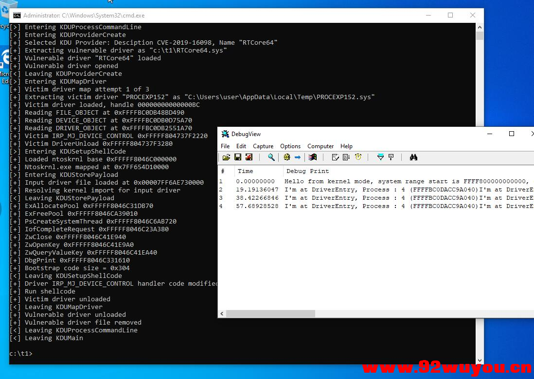 C++ YG驱动读写源码，带不同系统测试图不蓝屏，学习使用  3484 无忧技术吧www.92wuyou.cn