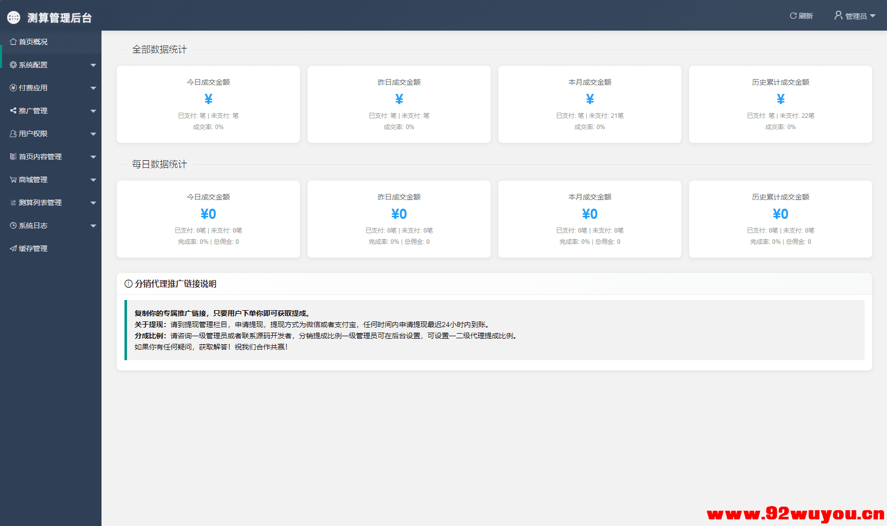 2026马年新版测算系统源码 全开源修复版 支持易支付带教程  2946 无忧技术吧www.92wuyou.cn