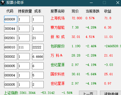 易语言写股票小助手3.0附源码  9987 无忧技术吧www.92wuyou.cn